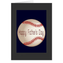 baseball dad greeting card