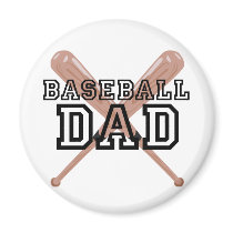 Baseball Dad Refrigerator Magnet