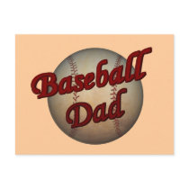 Baseball Dad Postcard
