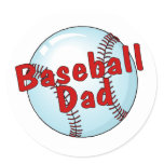 Baseball Dad stickers
