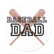 Baseball Dad Stickers
