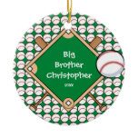 BaseBall Diamond Big Brother Christmas Ornament