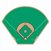 baseball diamond field photo cut outs