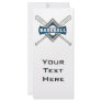 baseball diamond logo gray blue white rack card design
