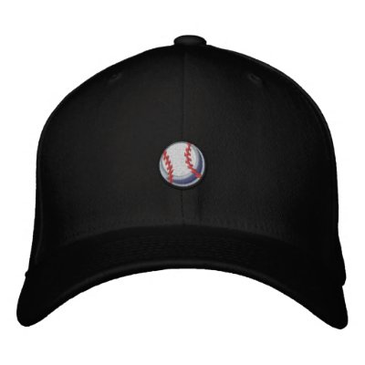 Baseball Embroidered Baseball Caps by Ricaso_Graphics