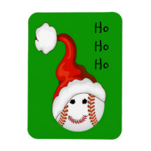 Baseball fans Christmas Rectangular Magnet