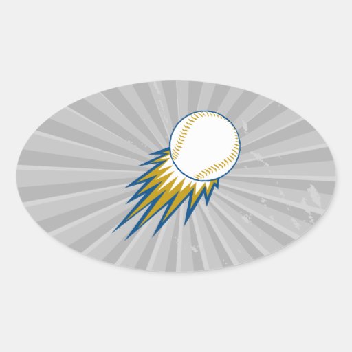 baseball fast ball spike sticker
