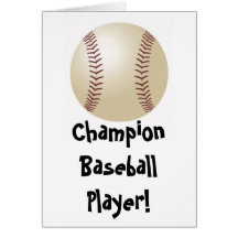 Baseball Fathers Day Card
