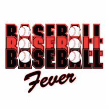 baseball fever red and black cut outs