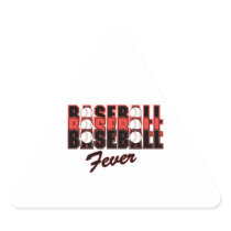 baseball fever red and black stickers