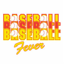 baseball fever red and yellow photo cutouts