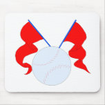 Baseball (Flags) Mouse Pads