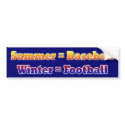 Baseball & Football bumper sticker bumper stickers