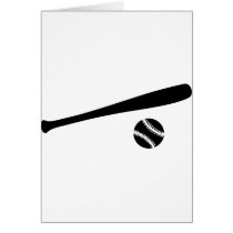 baseball gear greeting cards