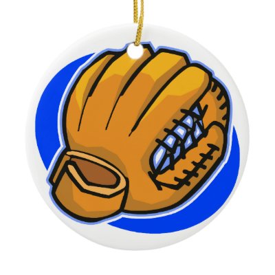 baseball glove Christmas Ornaments