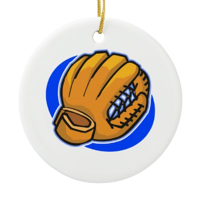 baseball glove Christmas Ornaments
