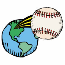 baseball going out of this world photo sculpture
