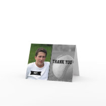 Baseball Graduation Thank You card
