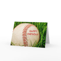Baseball Happy Birthday Card