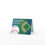Baseball Happy Birthday Card