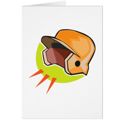 Baseball Helmet Card by justsports