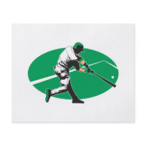 baseball hitter vector illustration flyer