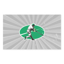 baseball hitter vector illustration rectangle stickers