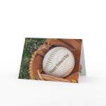 Baseball in glove for Father's Day
