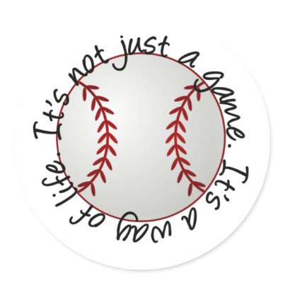 Baseball-its not just a game sticker by Just2Cute
