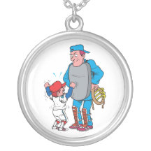 baseball kid arguing with the umpire necklace