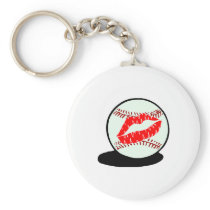 Baseball Lips Key Chain