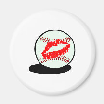Baseball Lips Magnets