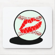 Baseball Lips Mouse Pads