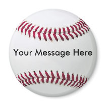 Baseball Magnet with Message