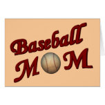 Baseball Mom Blank Note Card