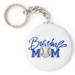 Baseball MOM blue keychains