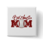 Baseball MOM Buttons