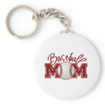 Baseball MOM Key Chain