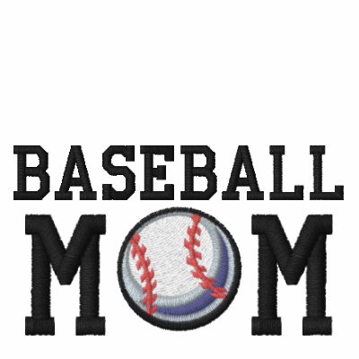 Baseball Mum Embroidered Hoodie
