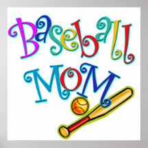Baseball Mum Posters