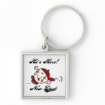 Baseball New Dad T-shirts and Gifts Key Chain