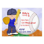 Baseball Party Custom Announcement
