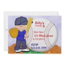 Baseball Party Custom Announcement