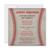 Baseball Party Invitations