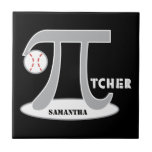 Baseball Pi-tcher - Funny Pi Tile