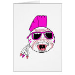 baseball pink girl punk vector design graphic cards