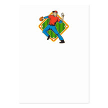Baseball Player Pitcher Throwing Ball Business Card