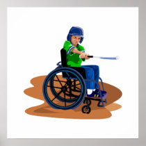Baseball Player Print