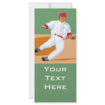 baseball player slide vector graphic custom rack cards