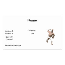 baseball player throwing vector graphic business card template